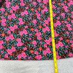 Socialite ‎ Black Floral Cutout Midi Dress MP Medium Petite Ruched Bust Cotton Photo 9