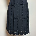 love Stitch‎ Eyelet Black Short Sleeve Mini Dress Size Medium Photo 4