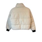 NVLT Creme Berber Faux Down Cropped Puffer Jacket Photo 6