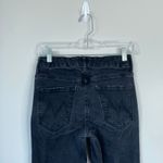 MOTHER The Pixie Ankle Fray Jeans in Not Guilty Washed Black Size 27 Button Fly Photo 8