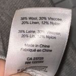 Babaton Aritzia  Gray Sweater V-neck Front Pockets Wool Linen Blend Photo 3