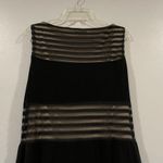 London Times Black Beige Mesh Maxi Dress Sleeveless 4 Photo 2