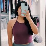 Brandy Melville Burgundy Halter Top Photo 0