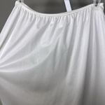 Vintage Velrose Half Slip Skirt Plus Size 2X White 100% Nylon USA Made Wide Lace Photo 3