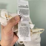 Farm Rio  Women White 100% Linen Folded Hem High Waisted Shorts Size L Photo 3