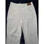 Madewell  Women's Ripped Knee‎ Baggy Straight Leg Jeans Raw Hem White Size 29 Photo 5