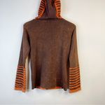 Patchwork Floral Flower Cotton Hippie Boho Nepal Zip Up Hoodie Sweatshirt S Brown Photo 5