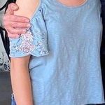 American Eagle Short Sleeve Cold Shoulder Shirt Photo 0