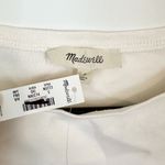 Madewell NWT Sleeveless Boatneck Side Slit Tank in Ivory - Size: Small Photo 2