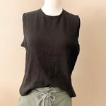 Laura Ashley Vintage  Black Tank Top Photo 3