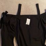 Miss Selfridge New black cold shoulder peasant dress Photo 1