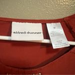 Alfred Dunner  T-Shirt Burnt Orange Beaded Embroidered Aztec M Photo 8