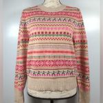J.Crew  Puff-sleeve Fair Isle Crewneck Sweater Size XL Photo 4