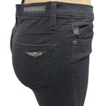 Rock & Republic Kendall Black Mid Rise Cropped Stretch Denim Jeans Womens 2 Photo 1