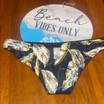 l*space L’ Navy Leaves Floral Bikini Bottom Photo 3