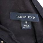 Lands' End Lands’ End Women’s Black Polka Dot Cotton Sundress V Neck Tank Midi Dress Sz 8 Photo 4