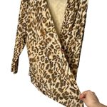 Chico's Chico’s Ocelot Animal Print Stretchy Mesh Open Front Long Sleeve Cardigan Photo 4