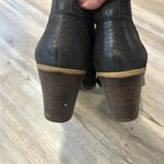 Lucky Brand  Ladies Black Pebble Leather Short Boots/Booties, size 8.5 Medium Photo 5