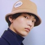 Gucci Felted Wool Bucket Hat with Patch Unisex Style Size XL Photo 6