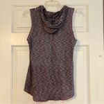 #EVCR Running Wild Hooded Sleeveless Top with Purple and White Stripes size M Size M Photo 2