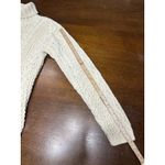 Yorkshire Knitting Co Cable Knit Fisherman Sweater Cream Women M Turtle Neck Size M Photo 5