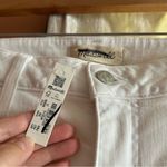 Madewell  Curvy Kick Out Crop Jean Flare Denim‎ Pure White NWT Size 31 Photo 4