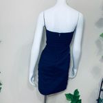BCBG Maxazria Strapless Navy Blue Bandage Dress Photo 7