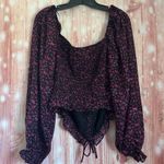 ASTR The Label Magenta Ditsy Floral Lovesong Top Photo 8