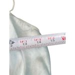 Victoria's Secret Victoria’s Secret 100% Silk Short Slip Dress Nightgown M Blue Satin Gold Label Photo 11