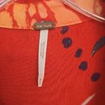Free People  Long Sleeve Red Floral Dress Photo 1