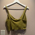 Monteau New Women’s Green Knot Tank Top Size Large Cropped NWT Photo 4