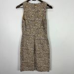 J.Crew Sheath Dress Women Size 2 Sleeveless Leopard Neutral Quiet Luxury Capsule Photo 4
