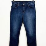 Mott & Bow Dark Wash Slim Boyfriend Jeans Blue Size 32 Photo 1