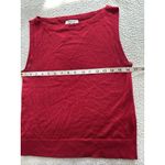 Madewell Merino Wool-Silk Blend Boat-Neck Sleeveless Knit Sweater Top Red Sz M Photo 14