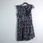 Draper James Cotton Blue White Floral Flower Print Pattern Embroidered Dress 10 Photo 3