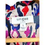 Umgee  USA Ikat Geometric Print Tiered Shirt Dress Boho Button Front S Western Photo 3