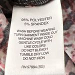 Valerie Stevens  Size Large 3/4 Sleeve Round Neck Red Black Plaid Polyester Knit Photo 8