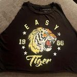 Grayson Threads Easy Tiger 1986 Black Cut off Muscle Crop Top Photo 0