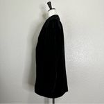 Madewell  Black Velvet Oversized Dorset Blazer, Sz Small Photo 7