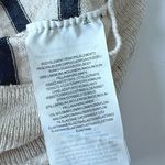Muji sweater size Extra Small linen cream blue stripe Tan Photo 7