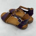 Miz Mooz  New York City Purple Leather Ankle T-Strap Gladiator‎ Sandals 40 US 9.5 Photo 6