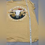 Graphic Mustard Shirt Sleeve‎ tee with Yellowstone graphic, Junior Size XXL Yellow Photo 2