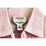 Talbots NEW Womens 6 Pink Orange Plaid LS Tailored Blouse NWT $68 Stretch Photo 2