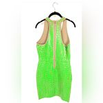 BCBGMAXAZRIA NWT BCBG MAXAZRIA Gemma Textured Bodycon Dress Vibrant Neon Green Tiles Bright M Photo 2