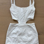 ZARA  White Denim Dress Mini Photo 0
