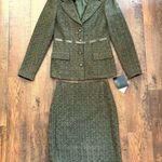 Rickie Freeman TERI JON two piece skirt suit, size 2, NWT Green Photo 2