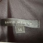 David Meister  | Black Asymmetrical Neckline and Hemline Little Black Dress | 14 Photo 2