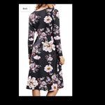 Gracyoga Long Sleeve Pockets Empire Waist Pleated Loose Swing Casual Fla… Size L Photo 1