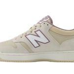New Balance Women’s Tan and Purple Sneakers FL Photo 1