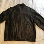 Cutter and Buck Vintage Black Leather Jacket Photo 1